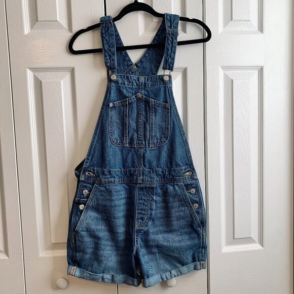 Old Navy Jean Short Overalls - Picture 3 of 7